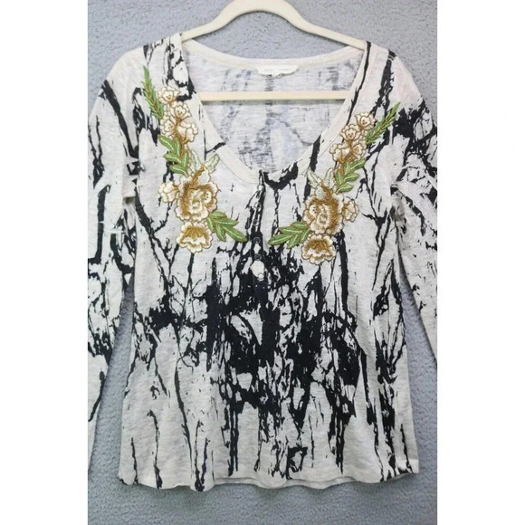 Gilded Intent Long Sleeve Embroidered-Snap Down-Medium-Boho - Picture 2 of 11